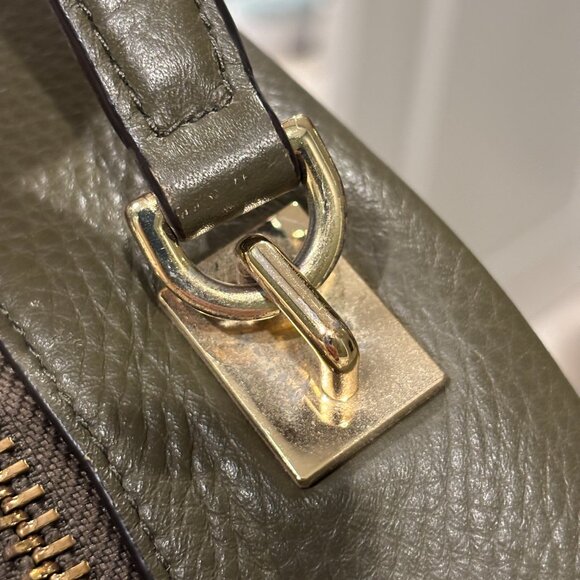 Henri Bendel West 57th Olive Green Leather Backpack, Discontinued Luxury RARE! - Picture 12 of 12